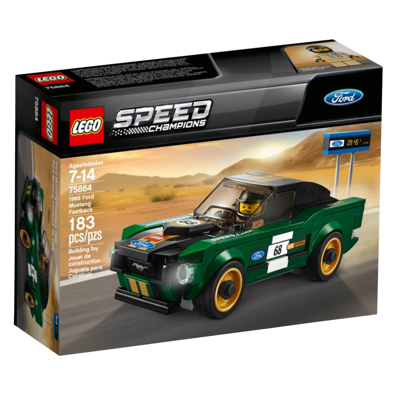 LEGO SPEED CHAMPIONS 75884 1968 Ford Mustang Fastback