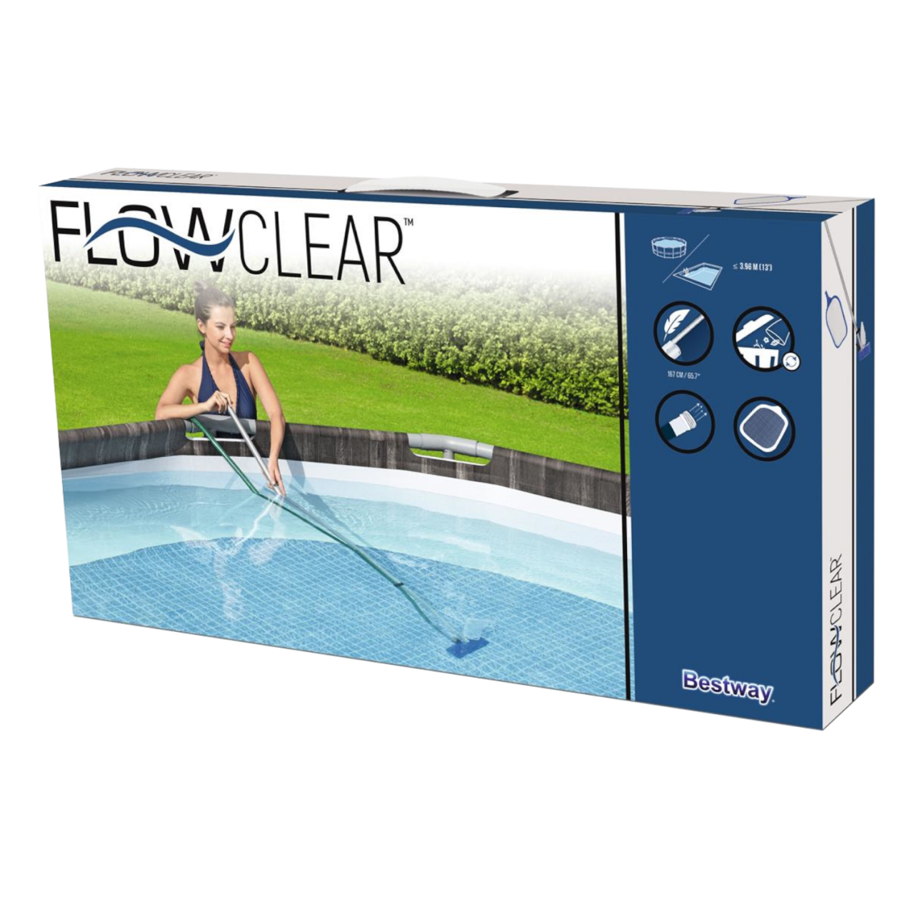 Bestway Flowclear Reinigungsset Bodenreiniger Kescher Sauger Poolpflege 58013