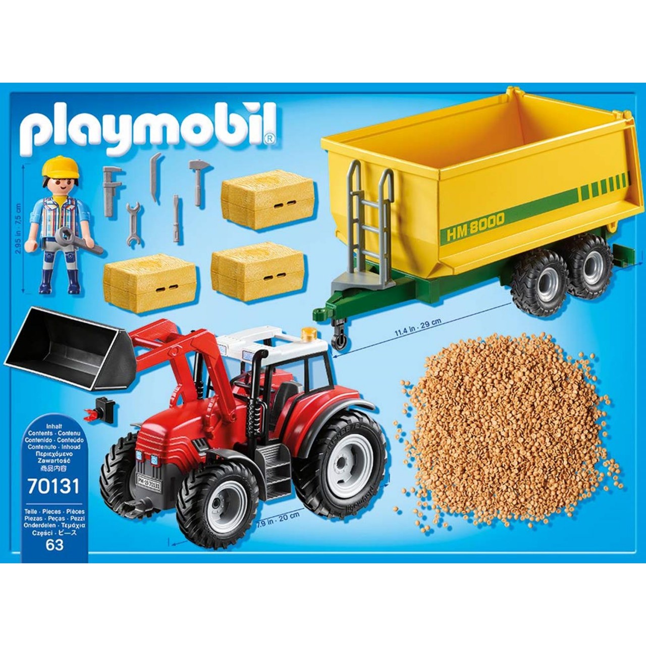 Playmobil 70131 Riesentraktor mit Anhänger