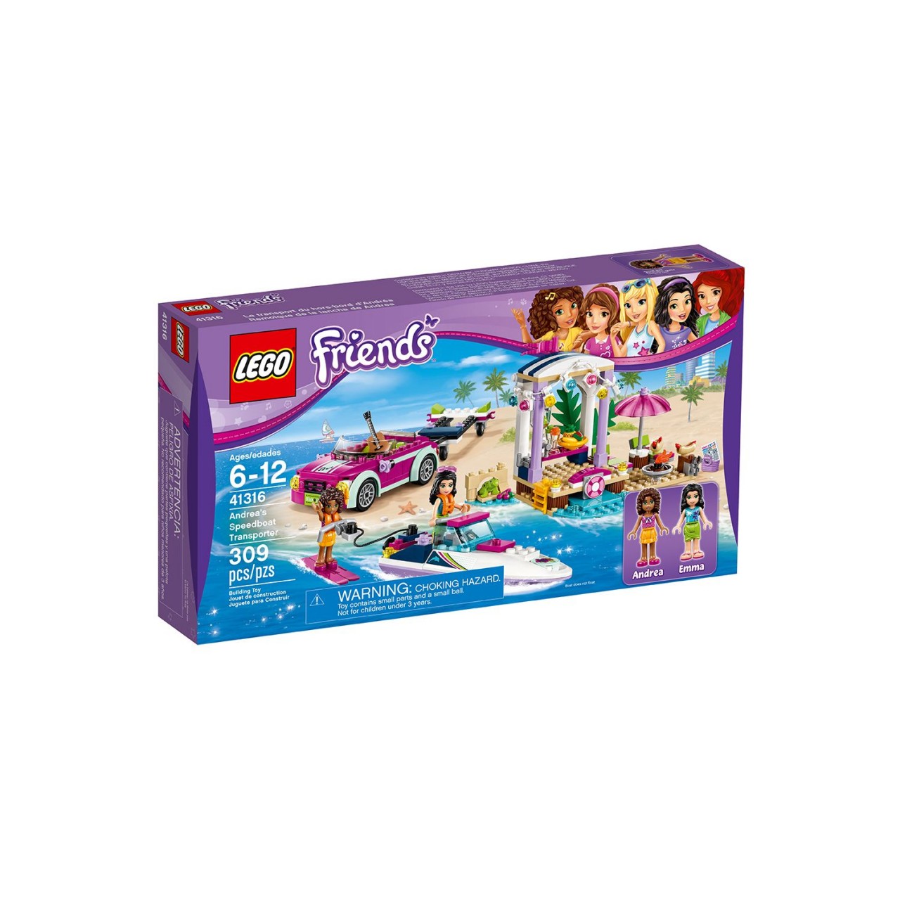 LEGO FRIENDS 41316 Andreas Rennboot-Transporter