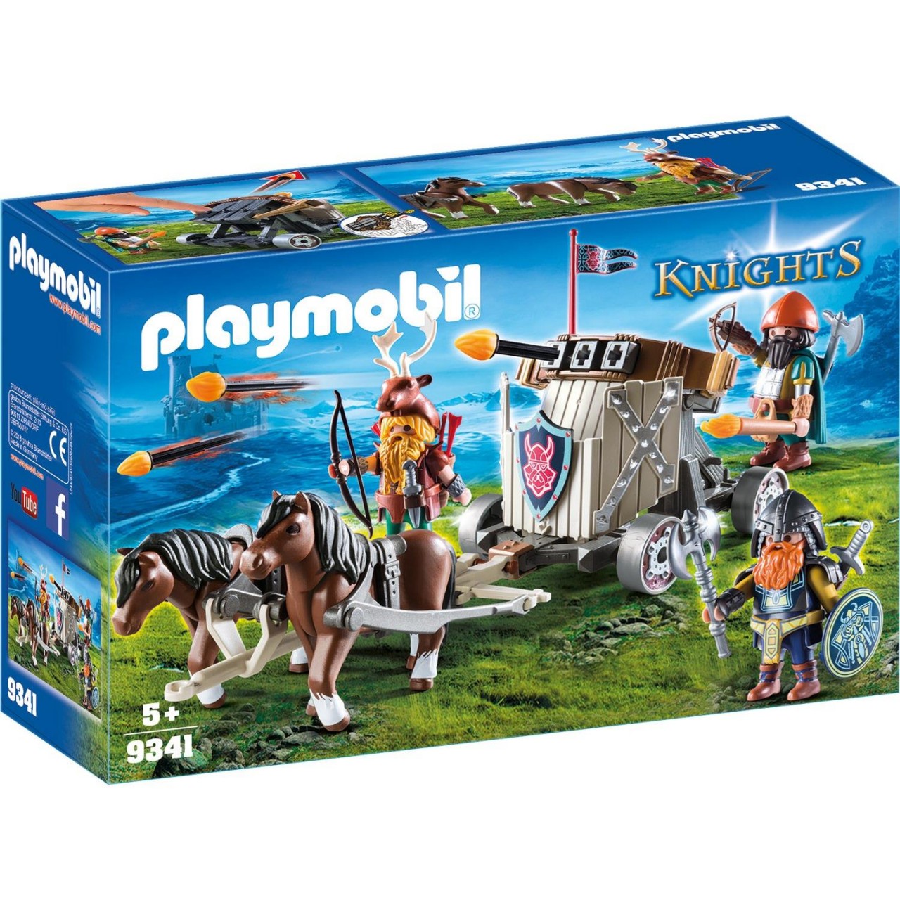 Playmobil 9341 Ponygespann mit Zwergenballiste