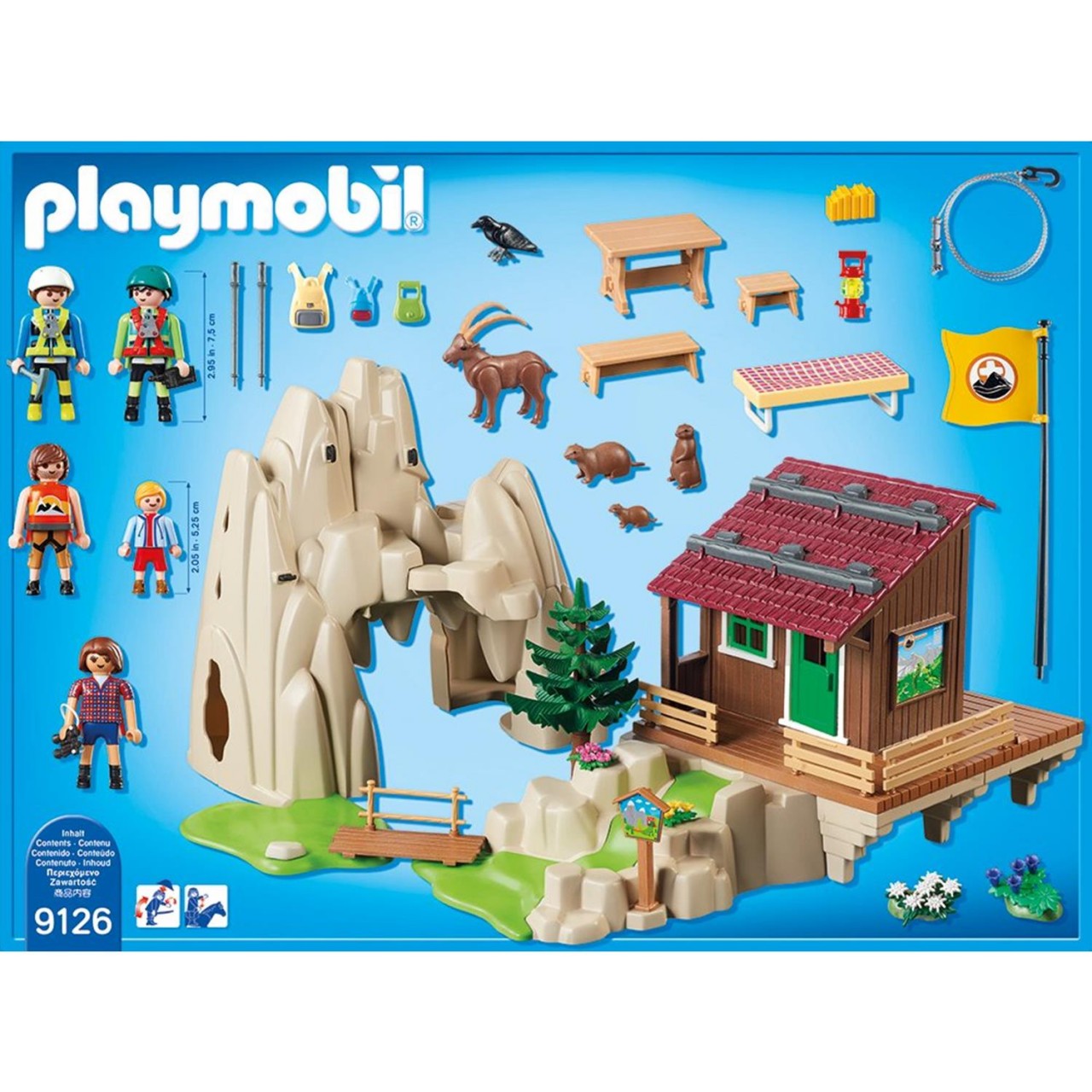 Playmobil 9126 Kletterfels mit Berghütte