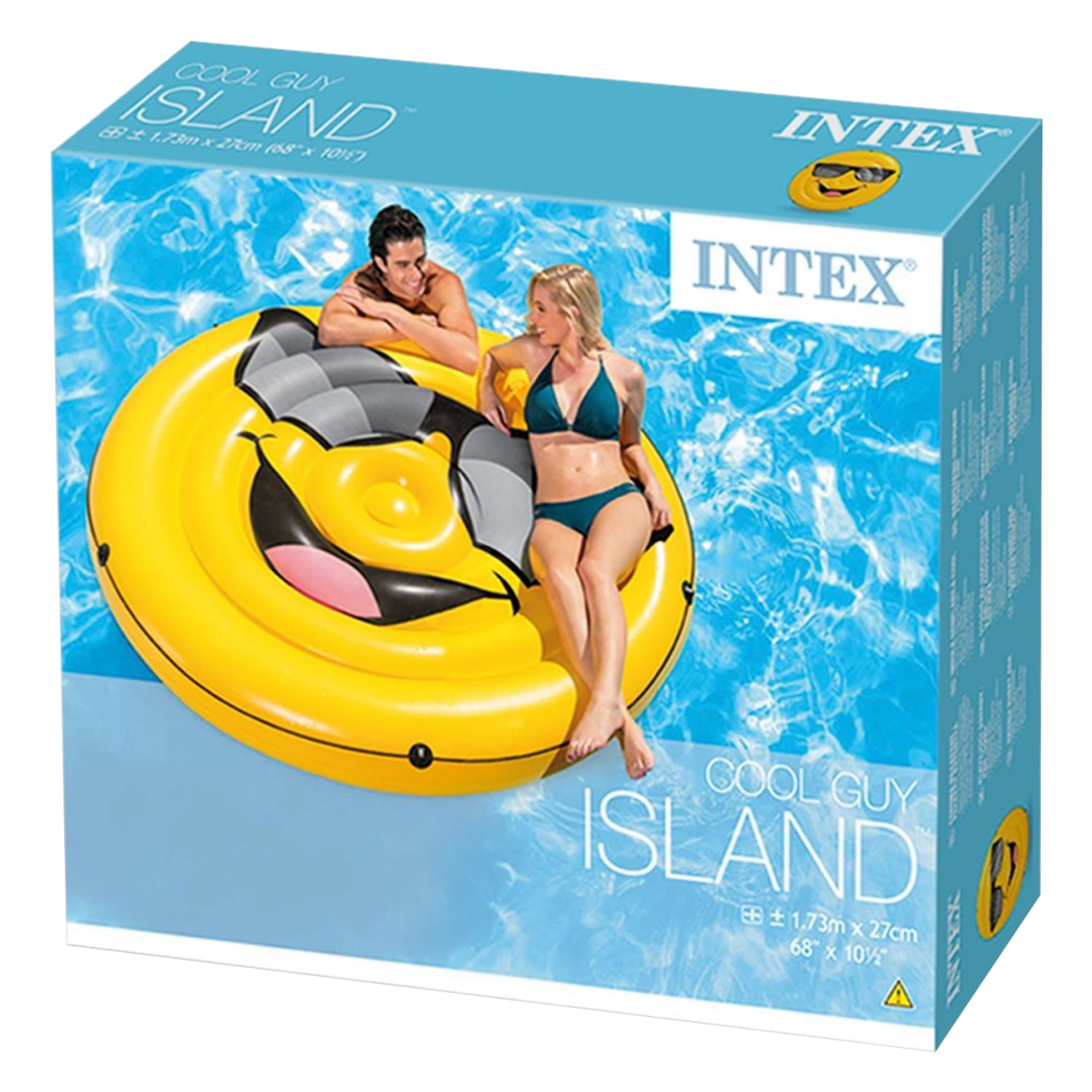 Intex 57254 Badeinsel Smile Lounge Luftmatratze Schwimmliege 173x27cm aufblasbar