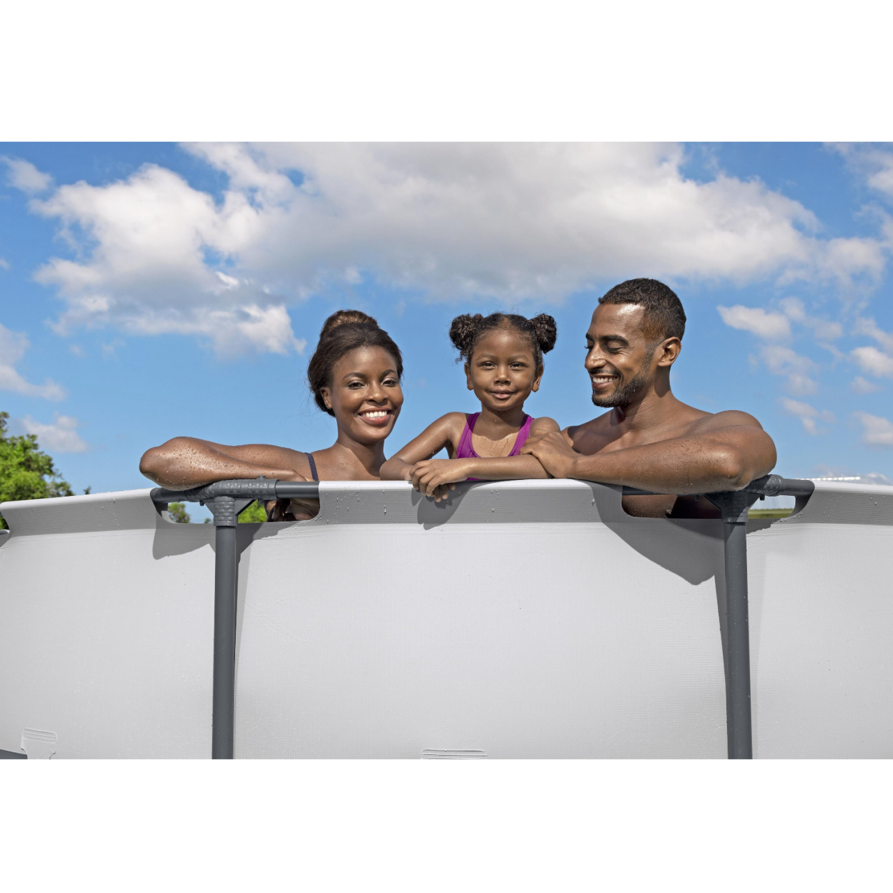 Bestway 56416 Pro Max Frame Pool Steel Pro Set Schwimmbad 366x76cm Pumpe 1.249 L/h