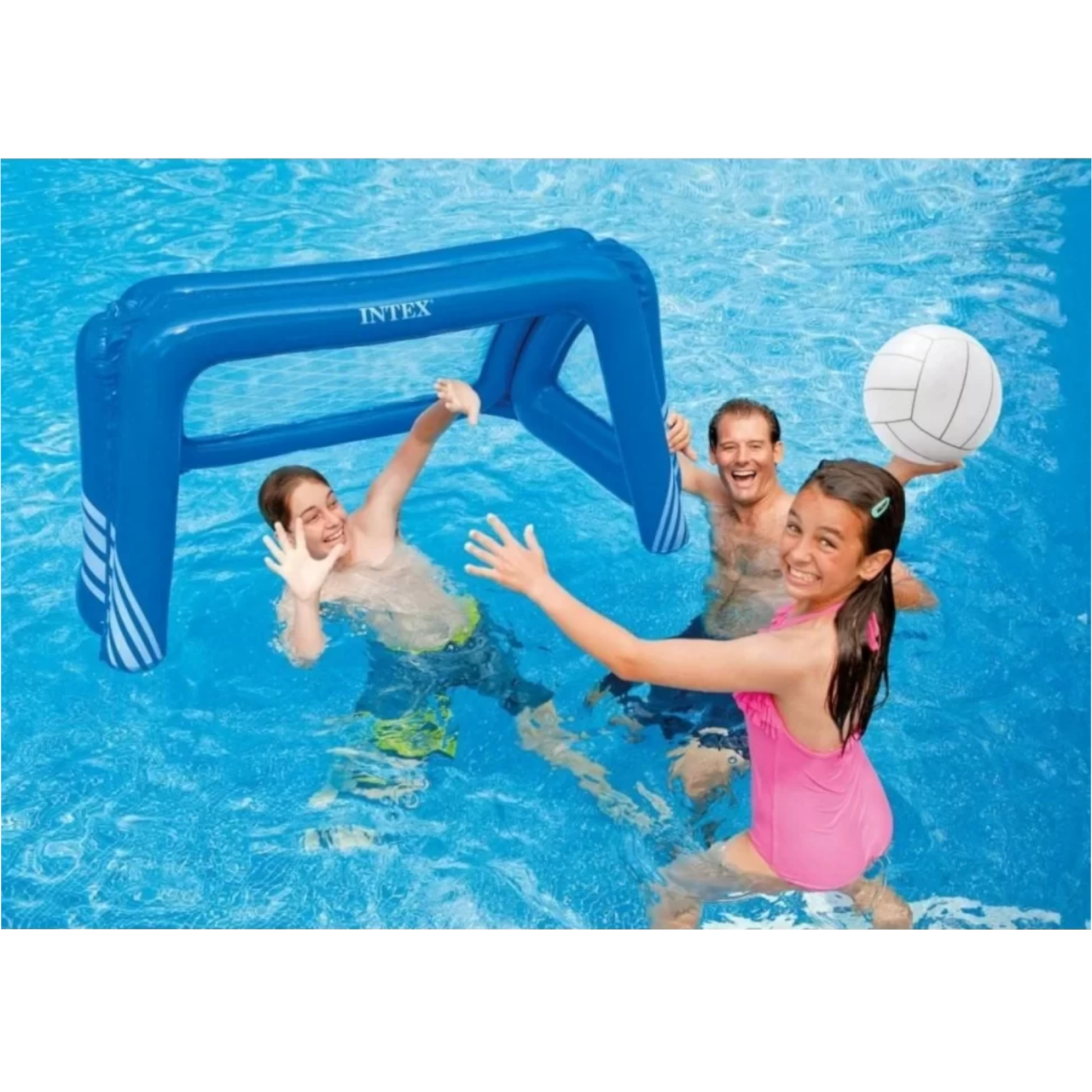Intex aufblasbares Wasserballtor Tor Ballspiele Pool 140 x 89 x 81 cm 58507