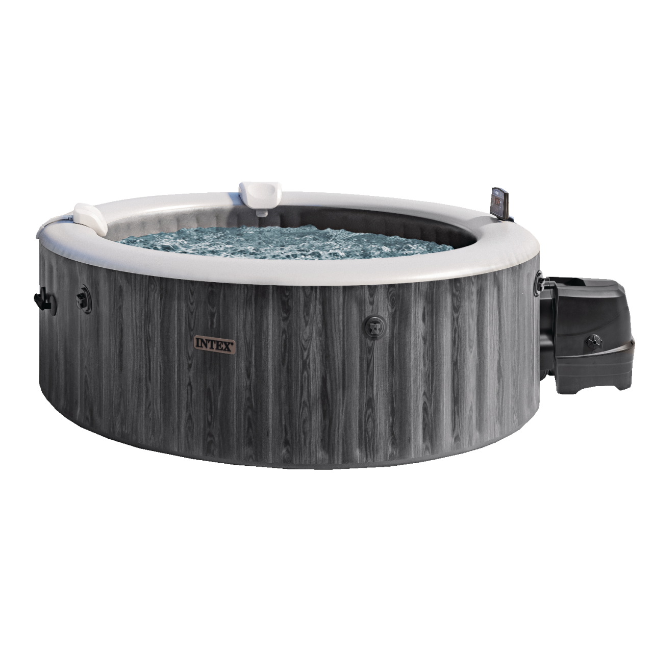 Intex 28440 Whirlpool Pure SPA Bubble Massage GreyWood 196x71 cm aufblasbar
