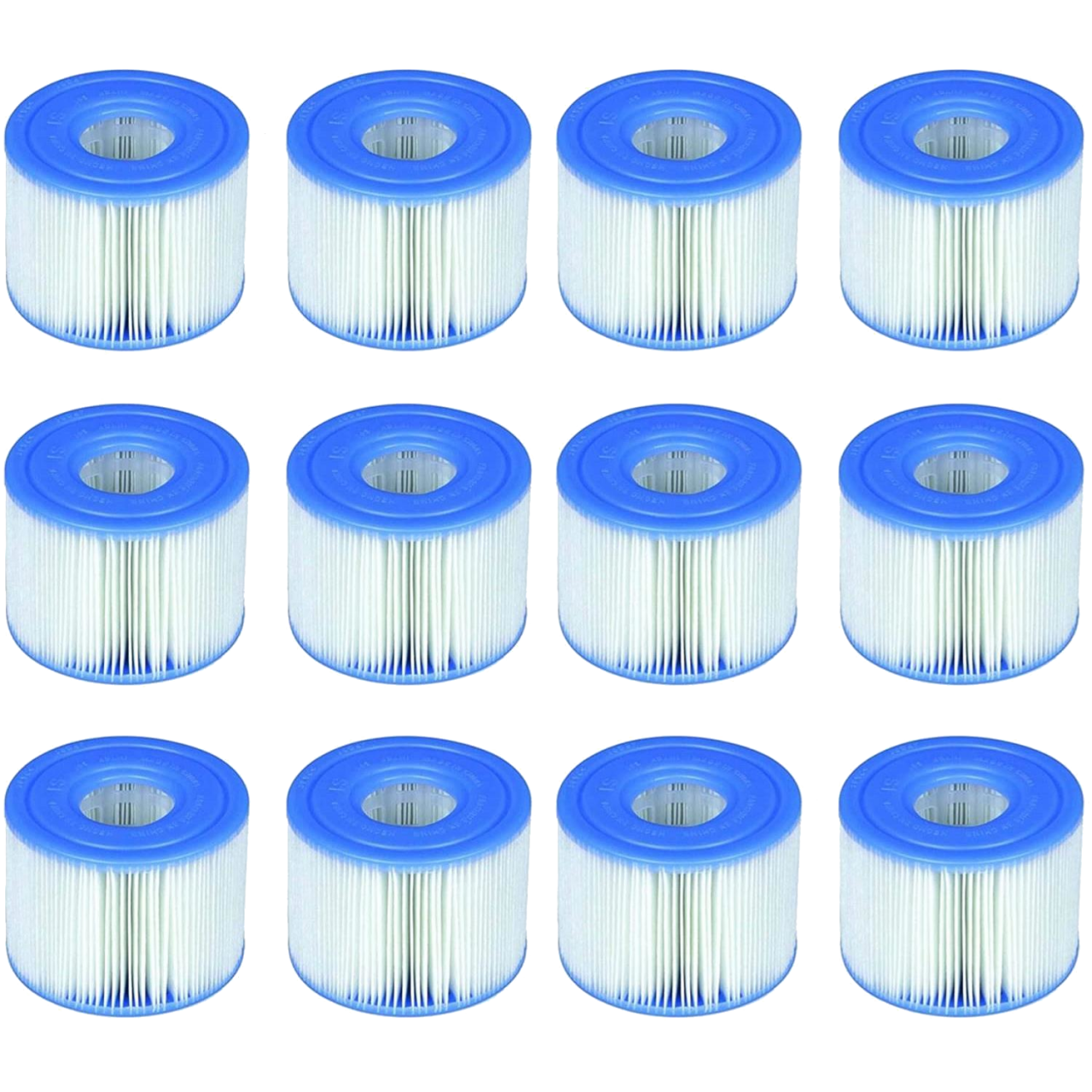 Intex 29001 Filterkartusche 12er Set für PureSpa Whirlpools S1 Ø 4,3 cm (innen)