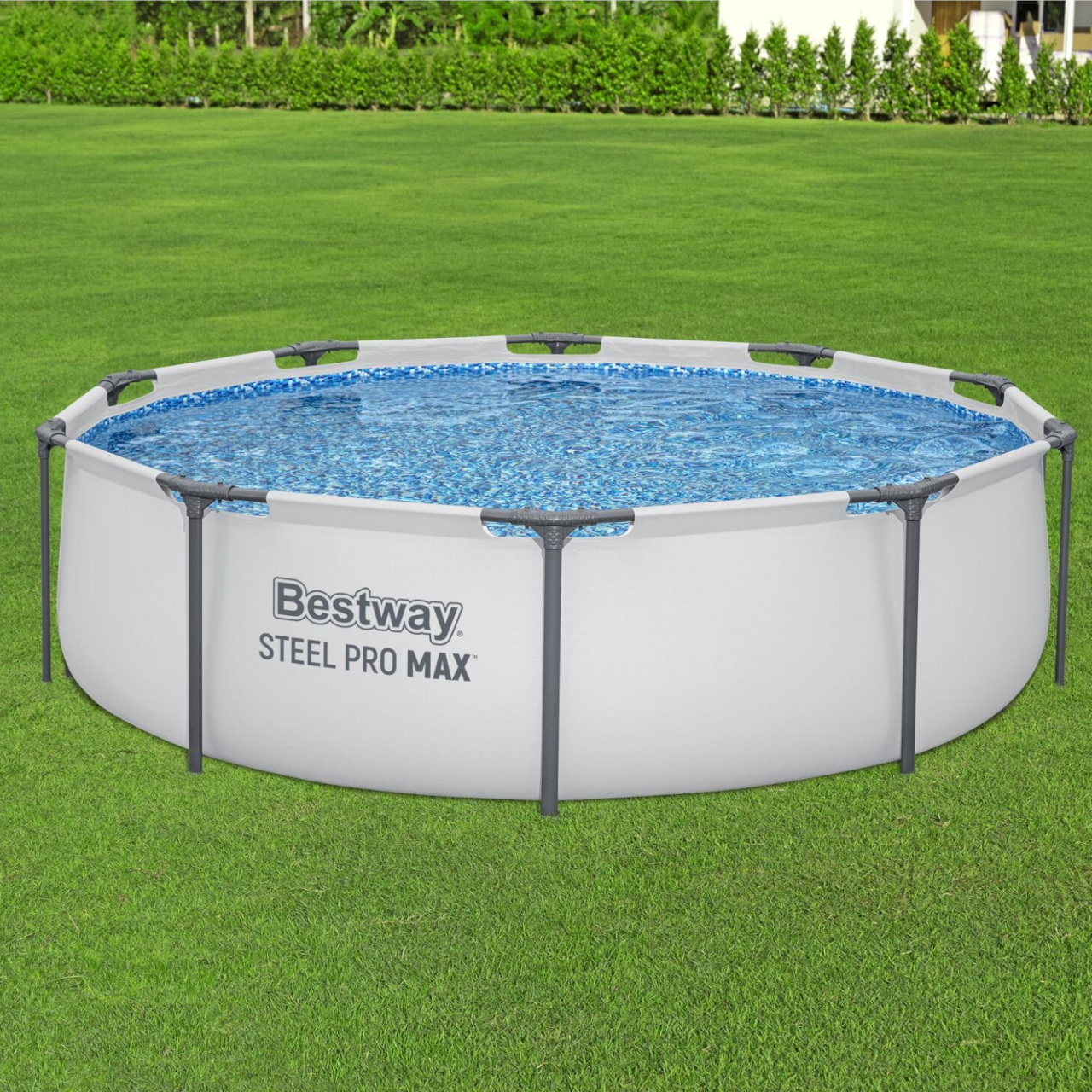 Bestway 56408 Frame Pool Steel Pro Set Schwimmbad 305x76cm Pumpe 1.249 L/h