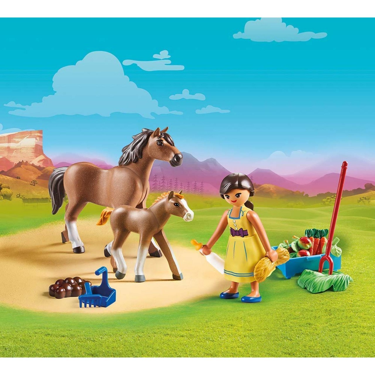 Playmobil 70122 Pru mit Pferd und Fohlen