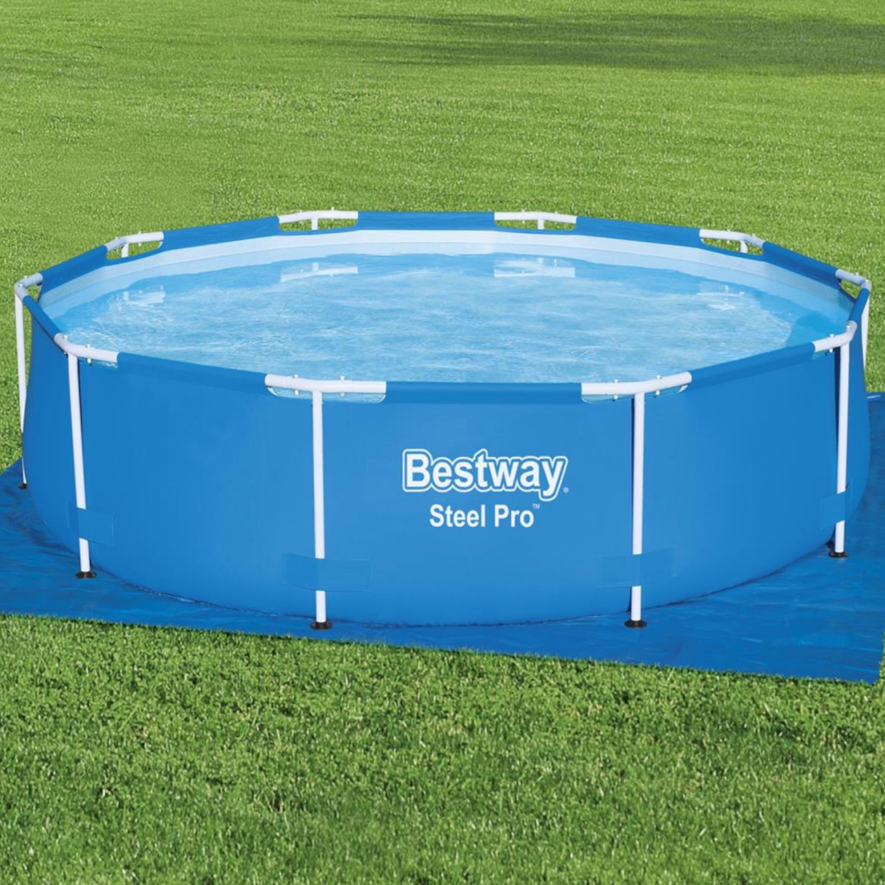 Bestway 58001 Flowclear Bodenplane Quadratisch 335x335cm Bodenschutz Poolschutz