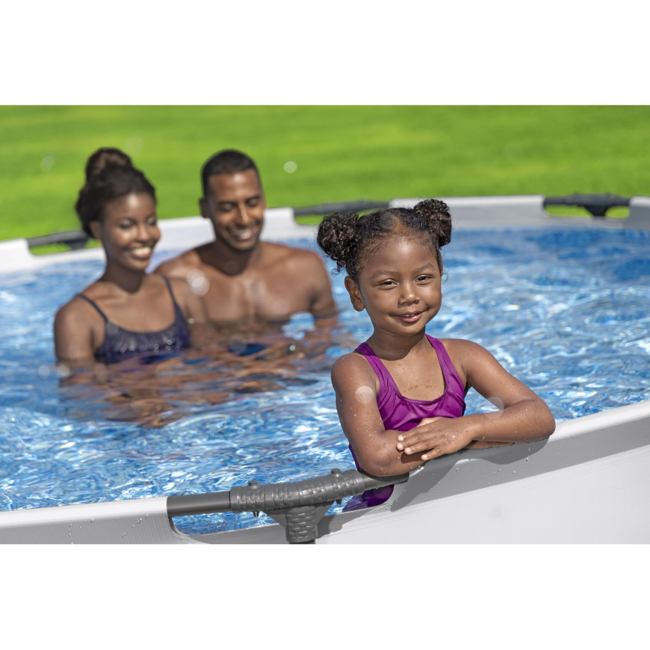 Bestway 56416 Pro Max Frame Pool Steel Pro Set Schwimmbad 366x76cm Pumpe 1.249 L/h