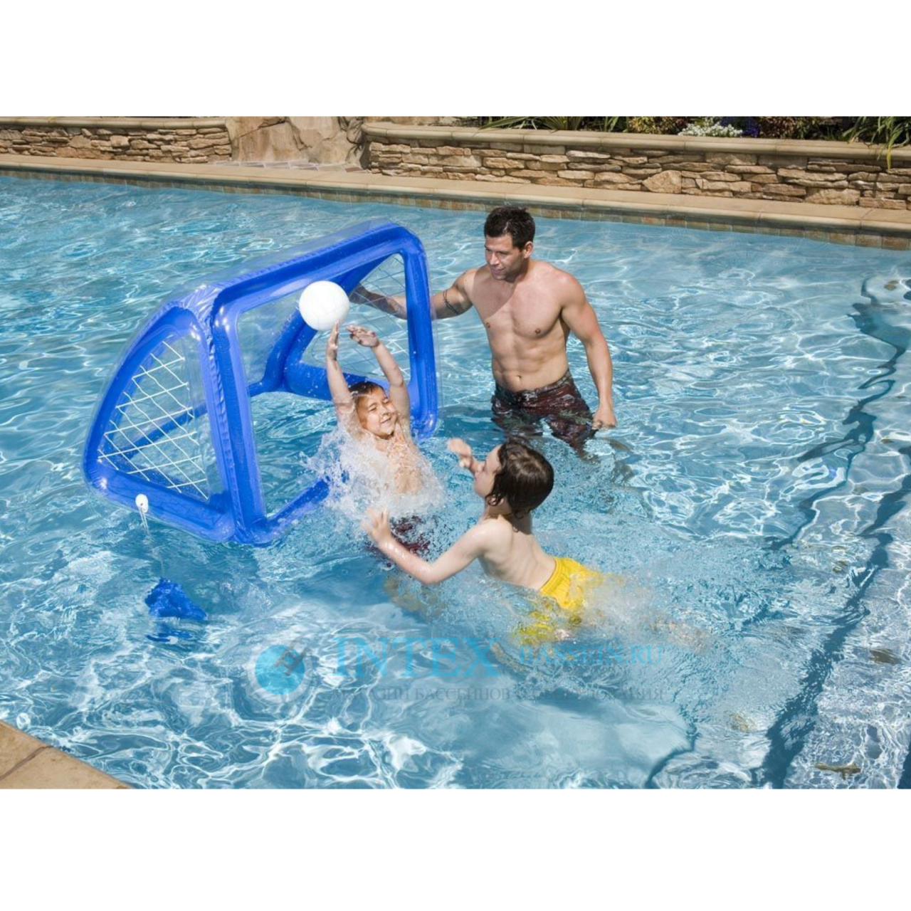 Intex aufblasbares Wasserballtor Tor Ballspiele Pool 140 x 89 x 81 cm 58507