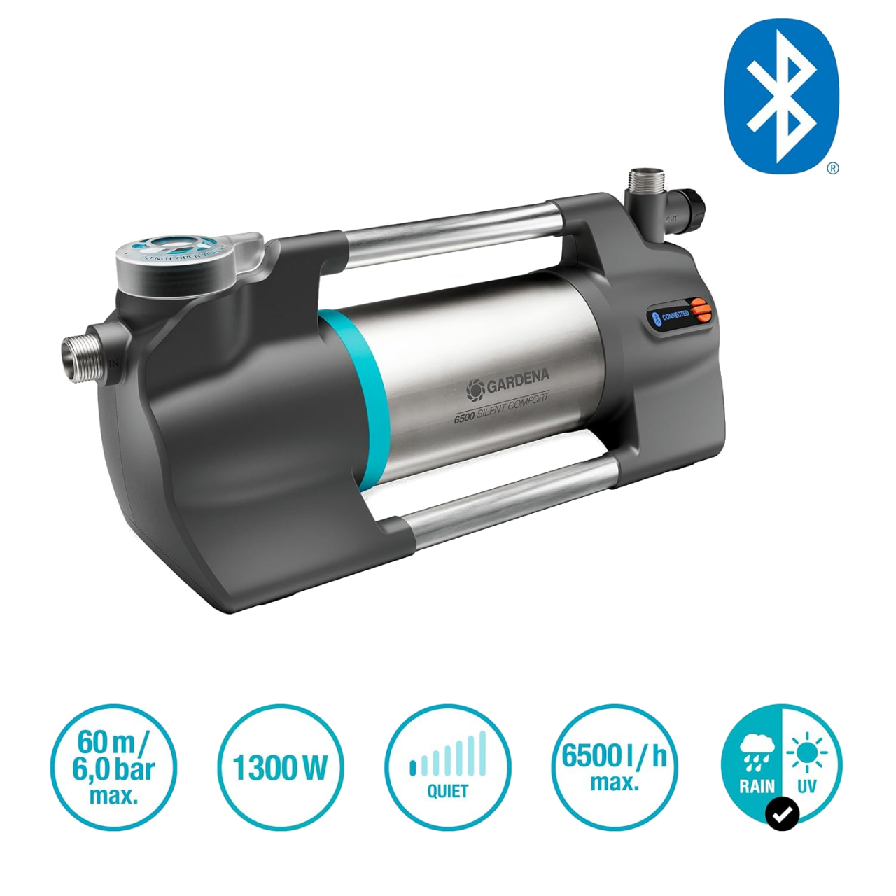 Gardena 9059-20 Gartenpumpe 6500 SilentComfort leise Bewässerungspumpe