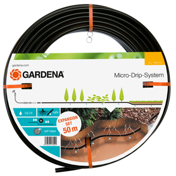 Gardena 1395-20 Tropfrohr unterirdisch 13,7mm Micro-Drip-System Erweiterungsset