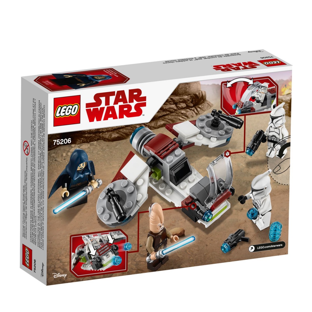 LEGO STAR WARS 75206 Jedi und Clone Troopers Battle Pack