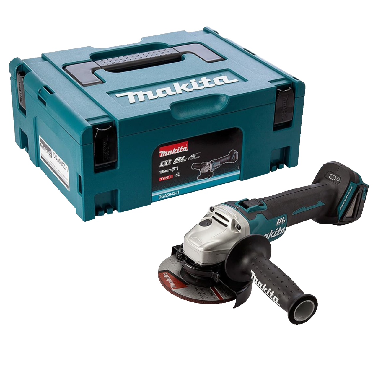 Makita DGA504ZJ Akku-Winkelschleifer 18V ohne Ladegerät und Akkus