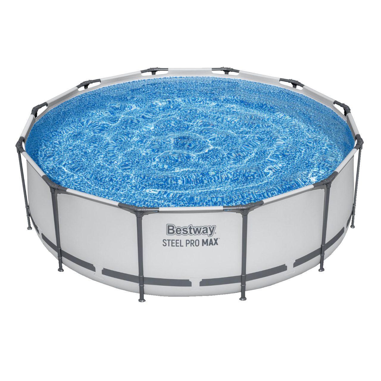 Bestway 56418 Frame Pool Steel Pro Set 366x100 cm mit Filterpumpe 2.006l/h