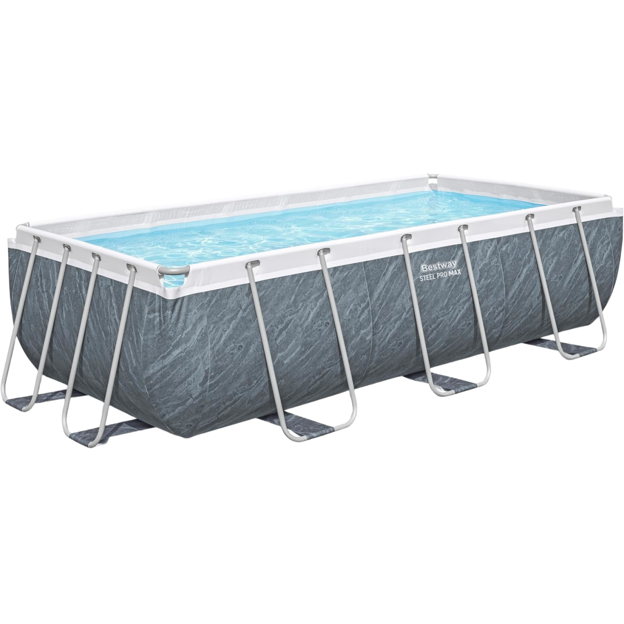 Bestway 56721 Frame Pool Power Steel Swimmingpool 404x201x100cm Komplett-Set