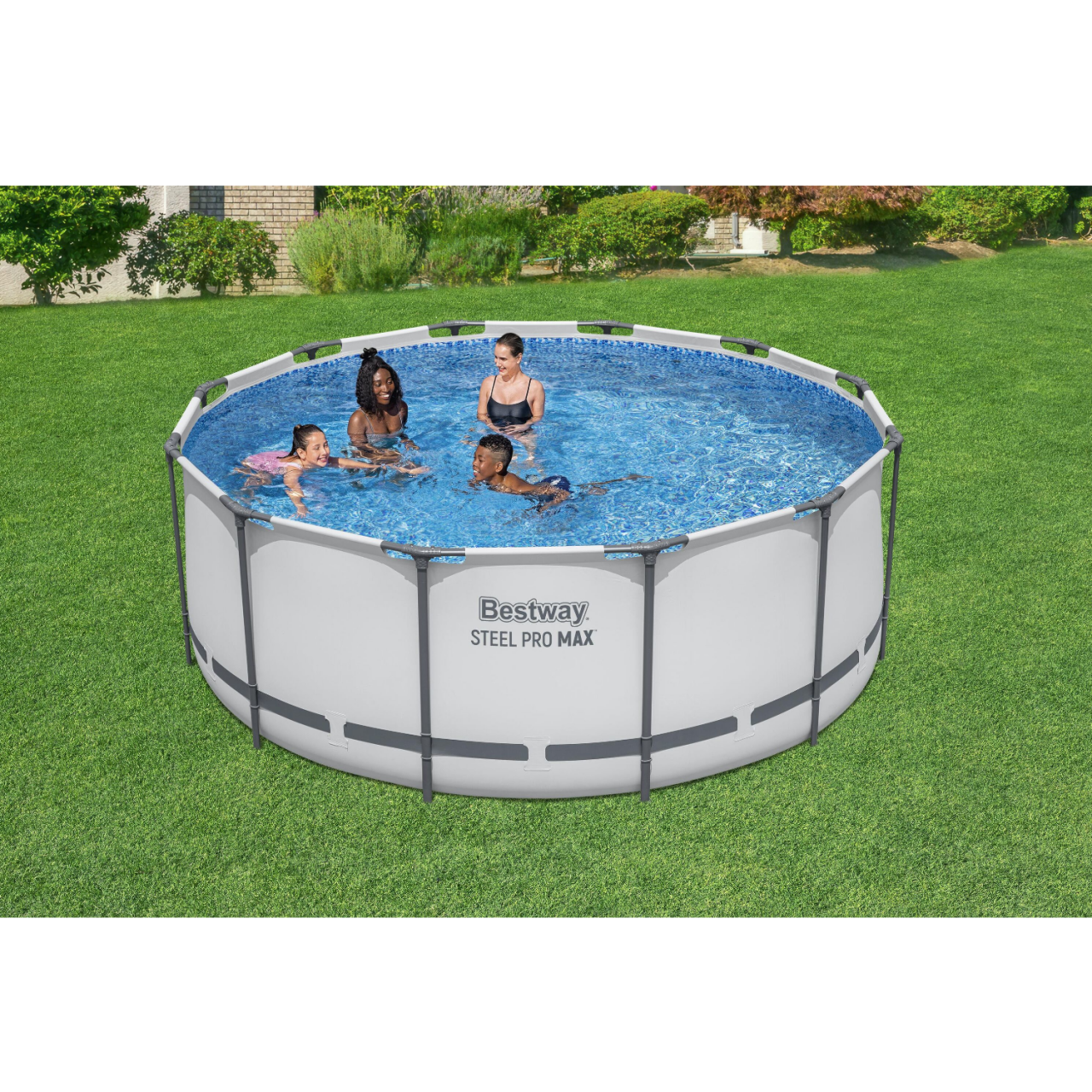 Bestway 56420 Frame Pool Steel Pro Set 366x122 cm Filterpumpe Leiter Zubehör