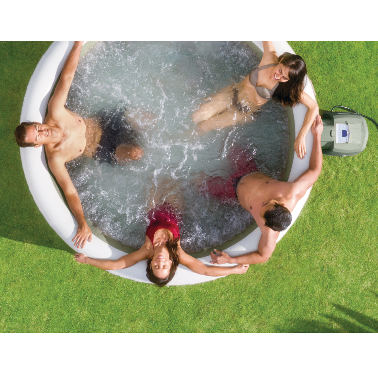 Intex 28428 Whirlpool Pure SPA Bubble Massage 216x71 cm aufblasbar 6 Personen