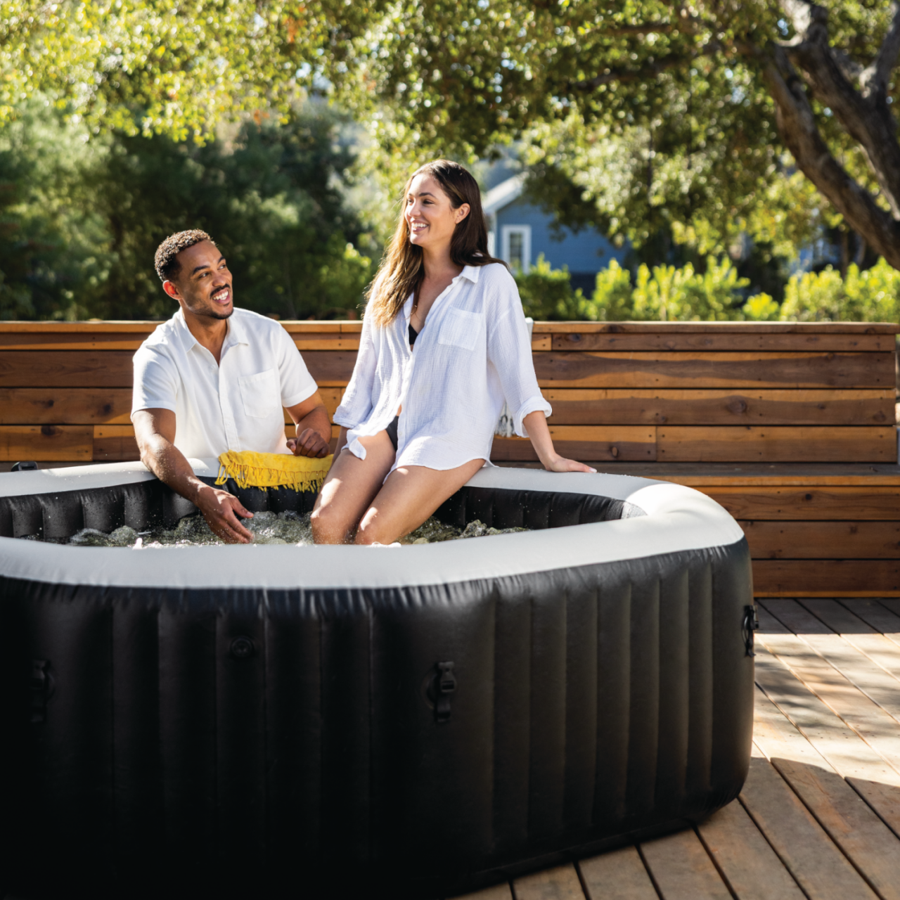 Intex 28462 Whirlpool Pure SPA Bubble Jet Massage aufblasbar 6 Personen