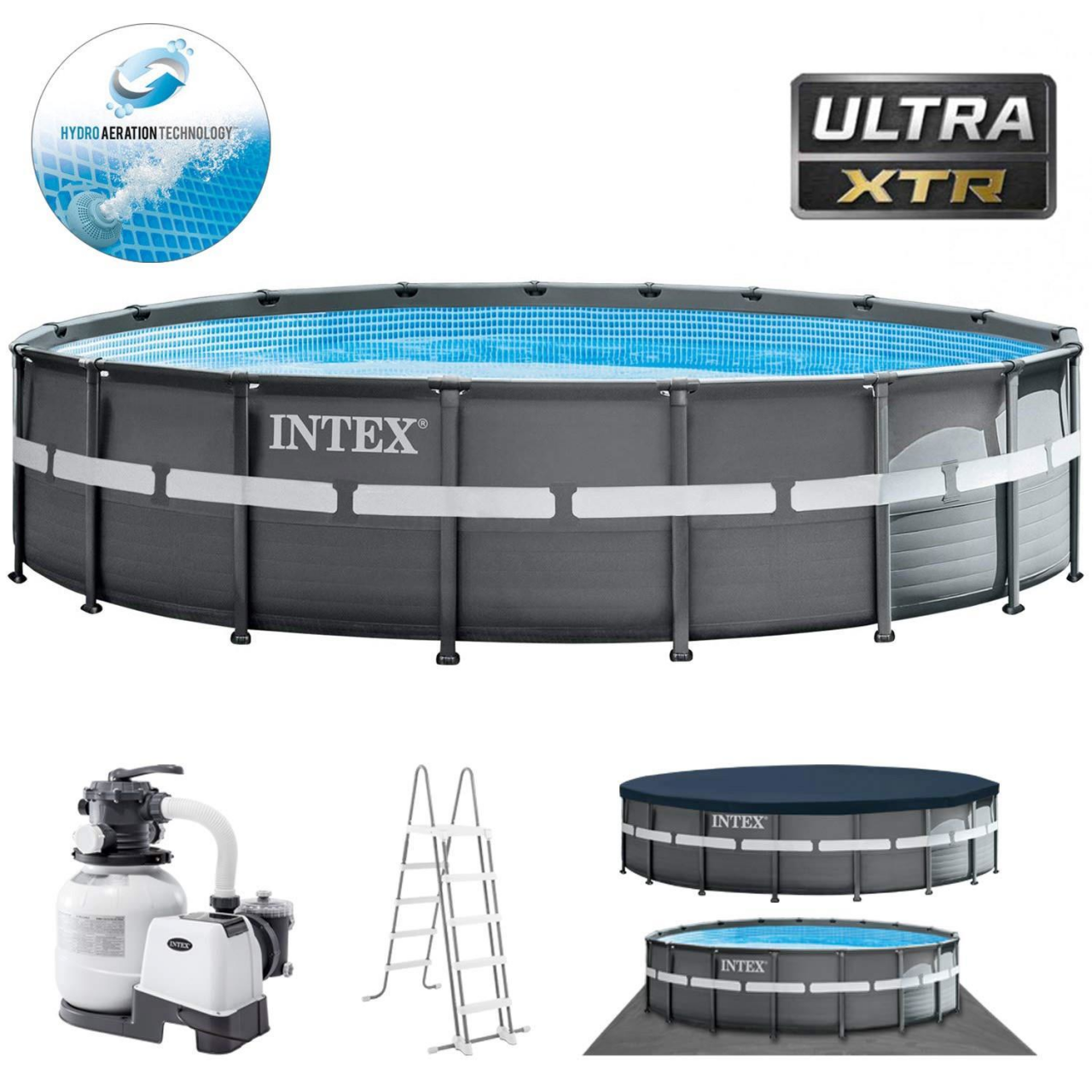 Intex Swimmingpool XTR Ultra Frame Pool Set 549 x 132 cm 26330