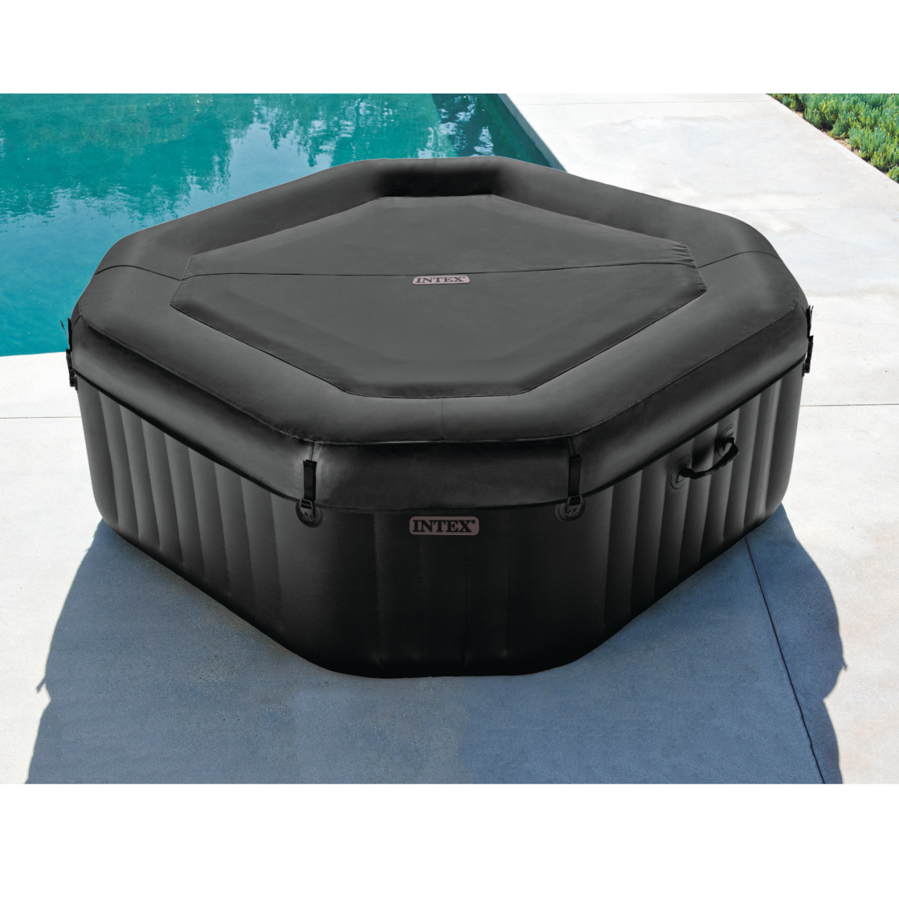 Intex 28458 Whirlpool Pure SPA Bubble Jet Massage aufblasbar 4 Personen