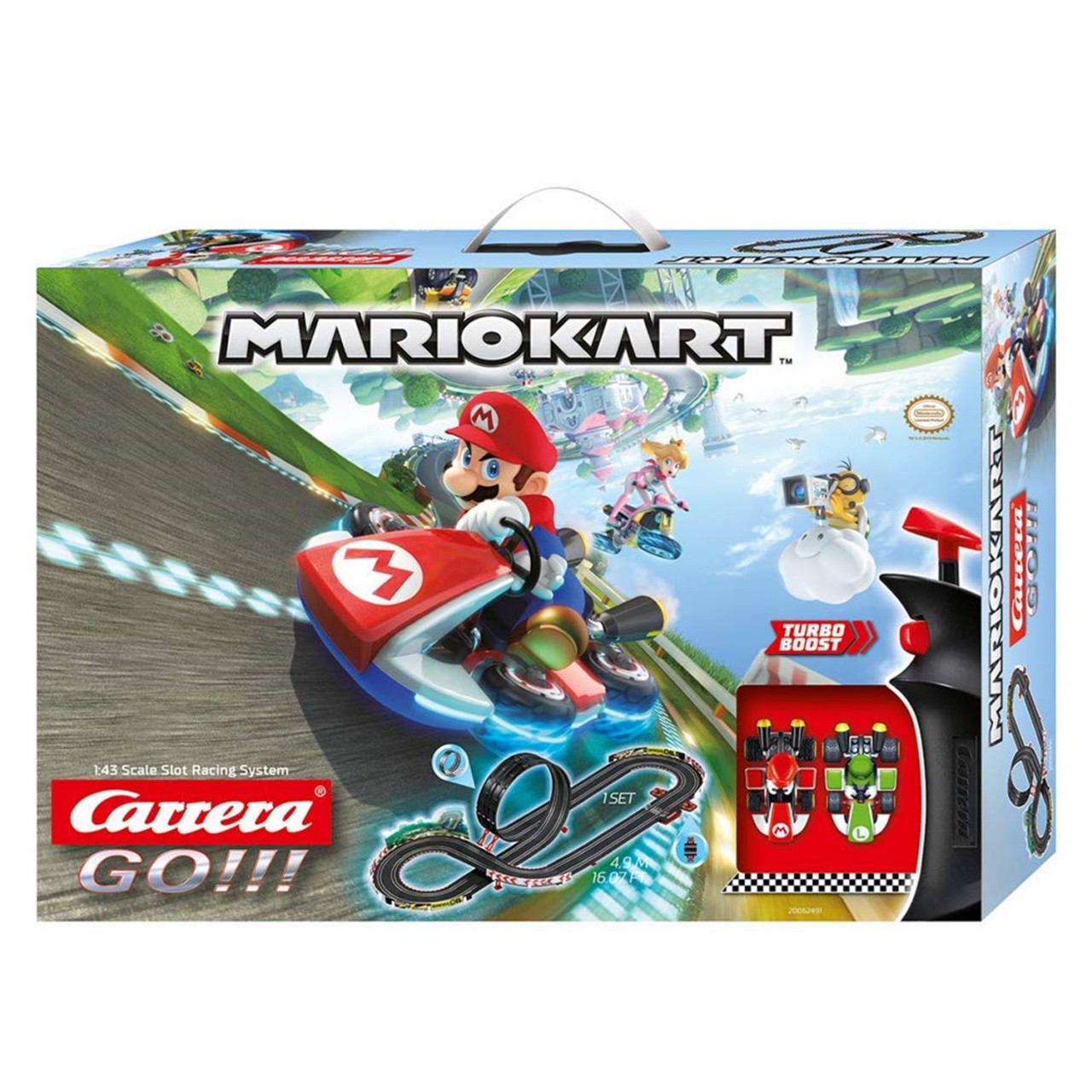 Carrera GO!!! Nintendo Mario Kart 8 20062491 Autorennbahn Rennbahn 4,9m 2 Autos