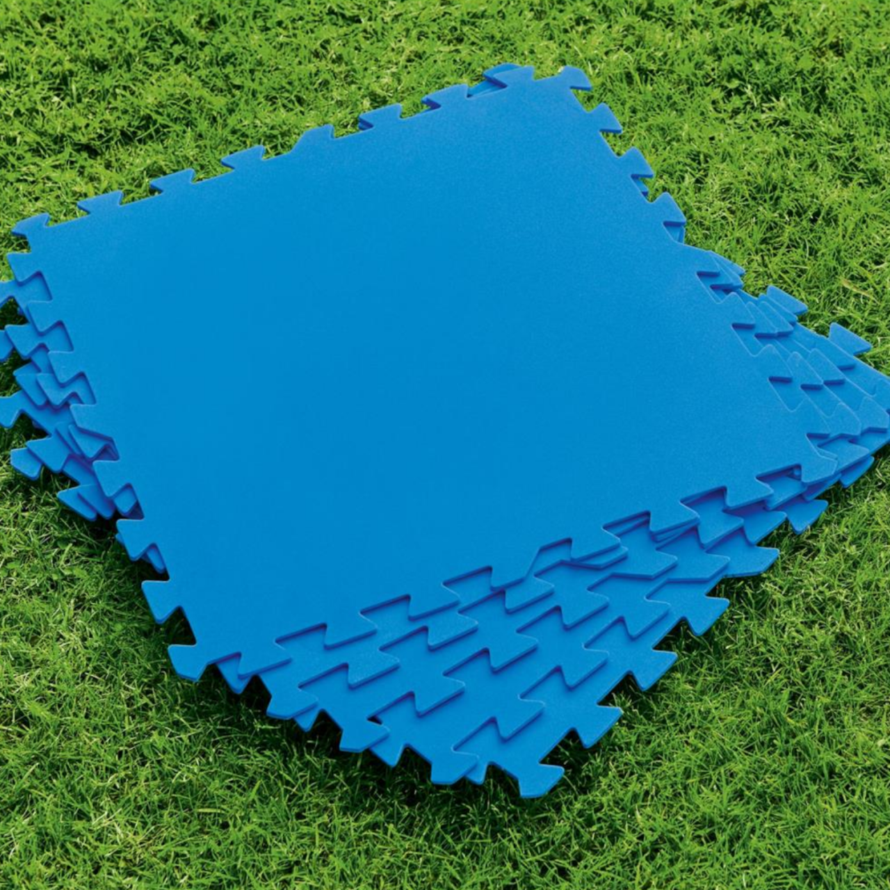 Bestway 58220 Flowclear Pool-Bodenschutzfliesen-Set blau 9 Stück á 50 x 50 cm