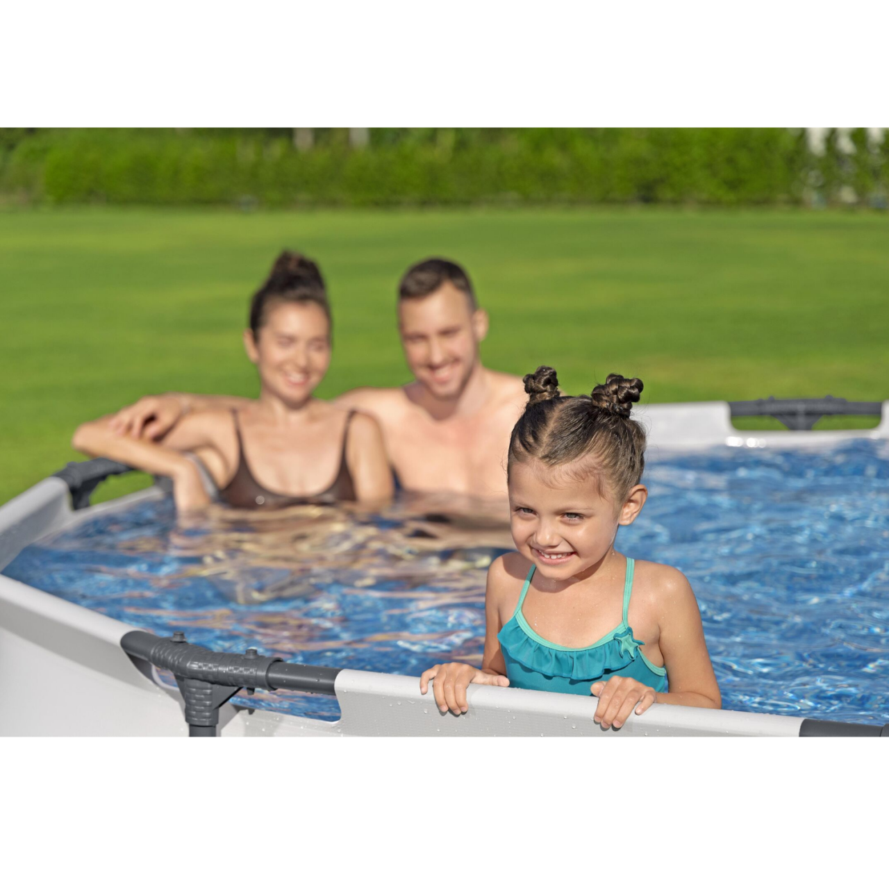 Bestway 56406 Steel Pro MAX Frame Pool Swimming Pool Schwimmbad Garten Ø305x76cm