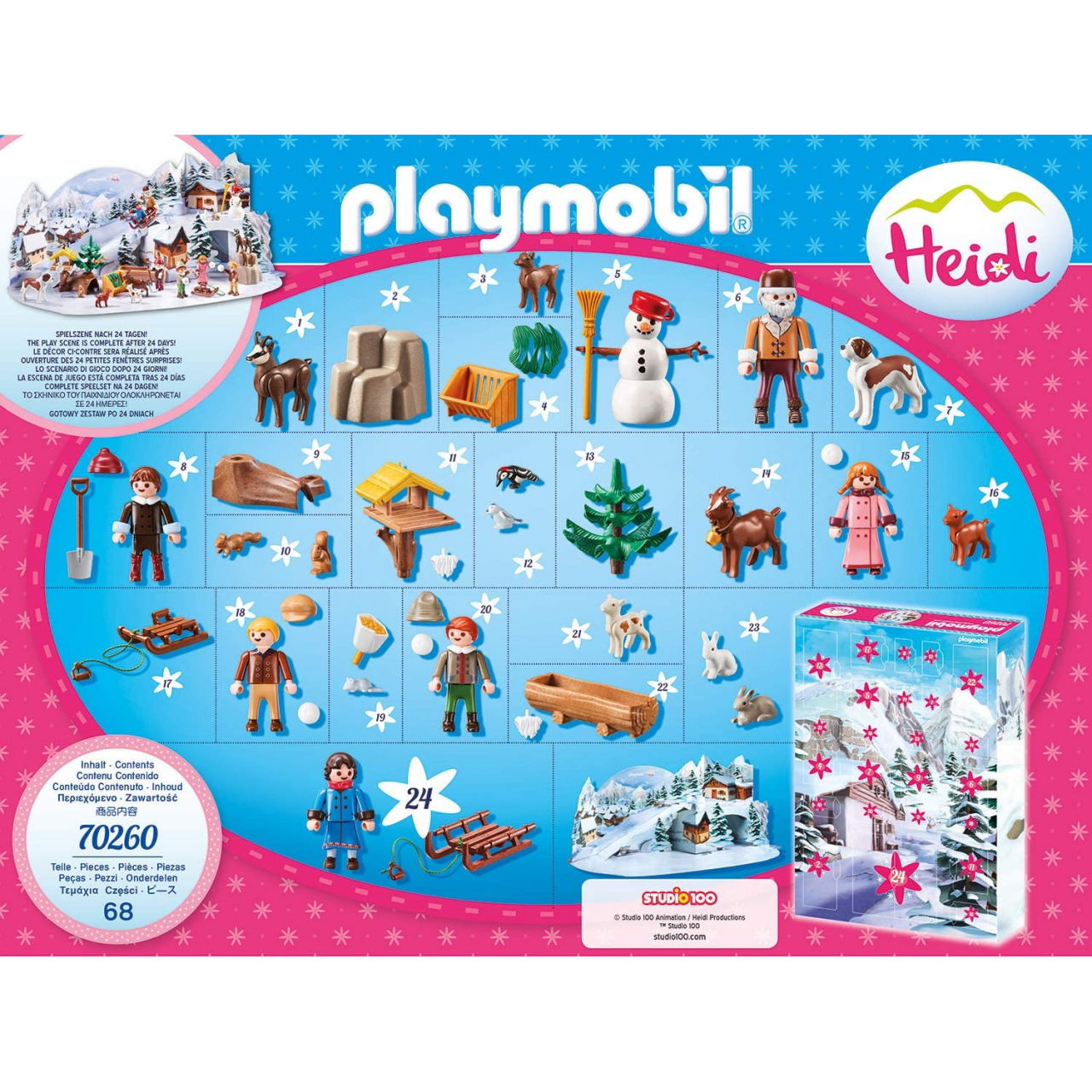 Playmobil 70260 Adentskalender Heidis Winterwelt