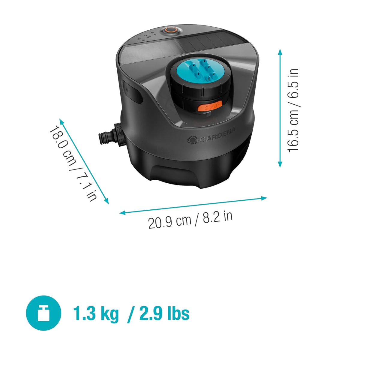 Gardena 16000-20 Bewässerungssystem AquaPrecise solarbetrieben bis zu 320m²