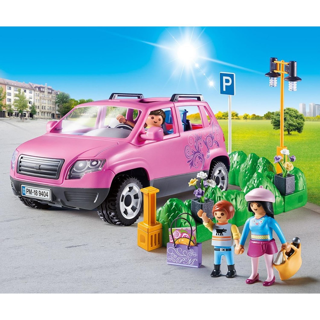 Playmobil 9404 Familien-Pkw mit Parkbucht