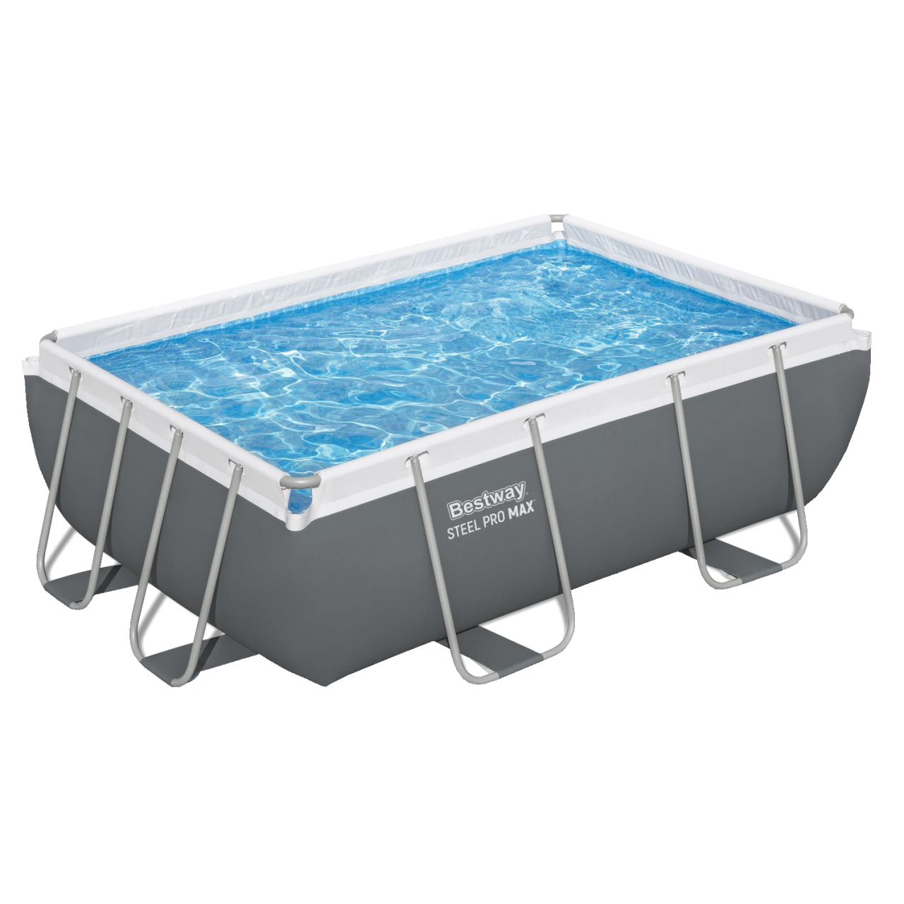 Bestway 56629 Frame Pool Schwimmbad mit Filterpumpe 282x196x84 cm rechteckig