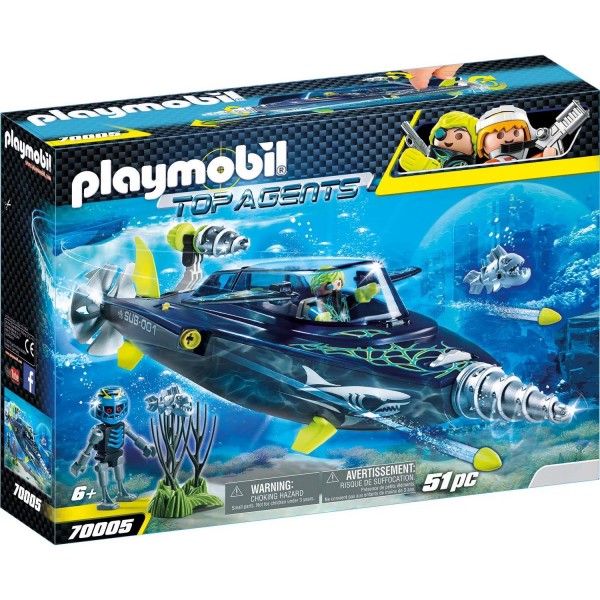 Playmobil 70005 TEAM S.H.A.R.K. Drill Destroyer