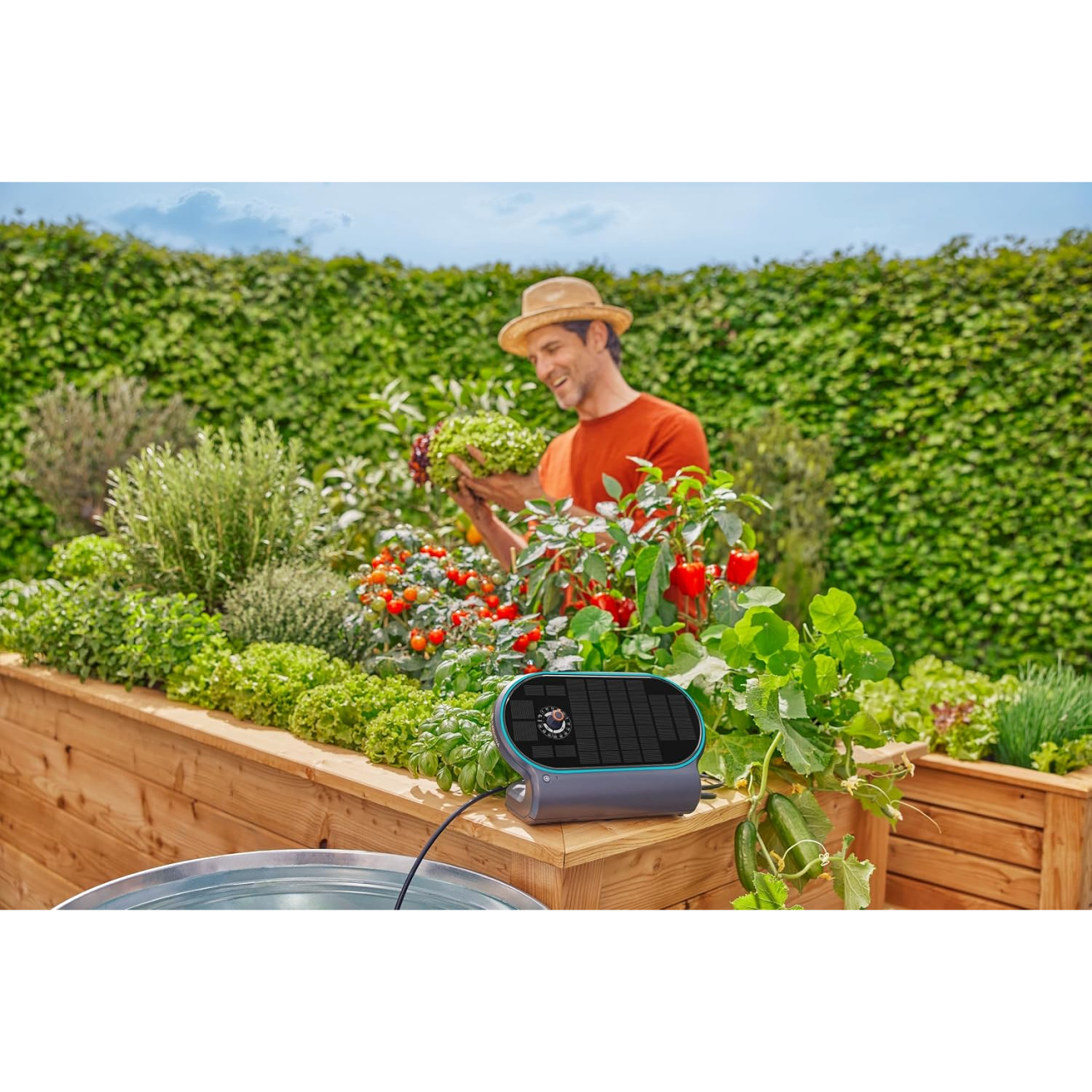 Gardena 13330-20 Solar-Bewässerung AquaBloom L Set automatische Bewässerung