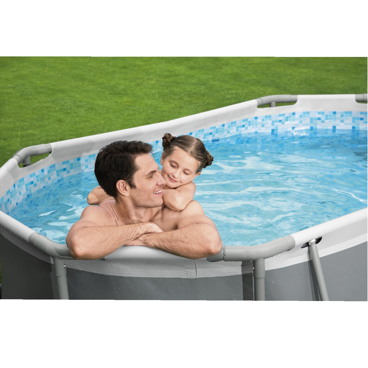 Bestway 5614A Power Steel Frame Pool Set Oval 305x200x84cm Pumpe