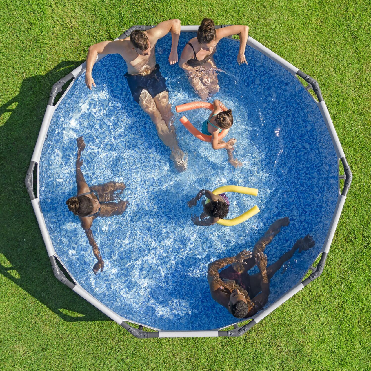 Bestway 56408 Frame Pool Steel Pro Set Schwimmbad 305x76cm Pumpe 1.249 L/h