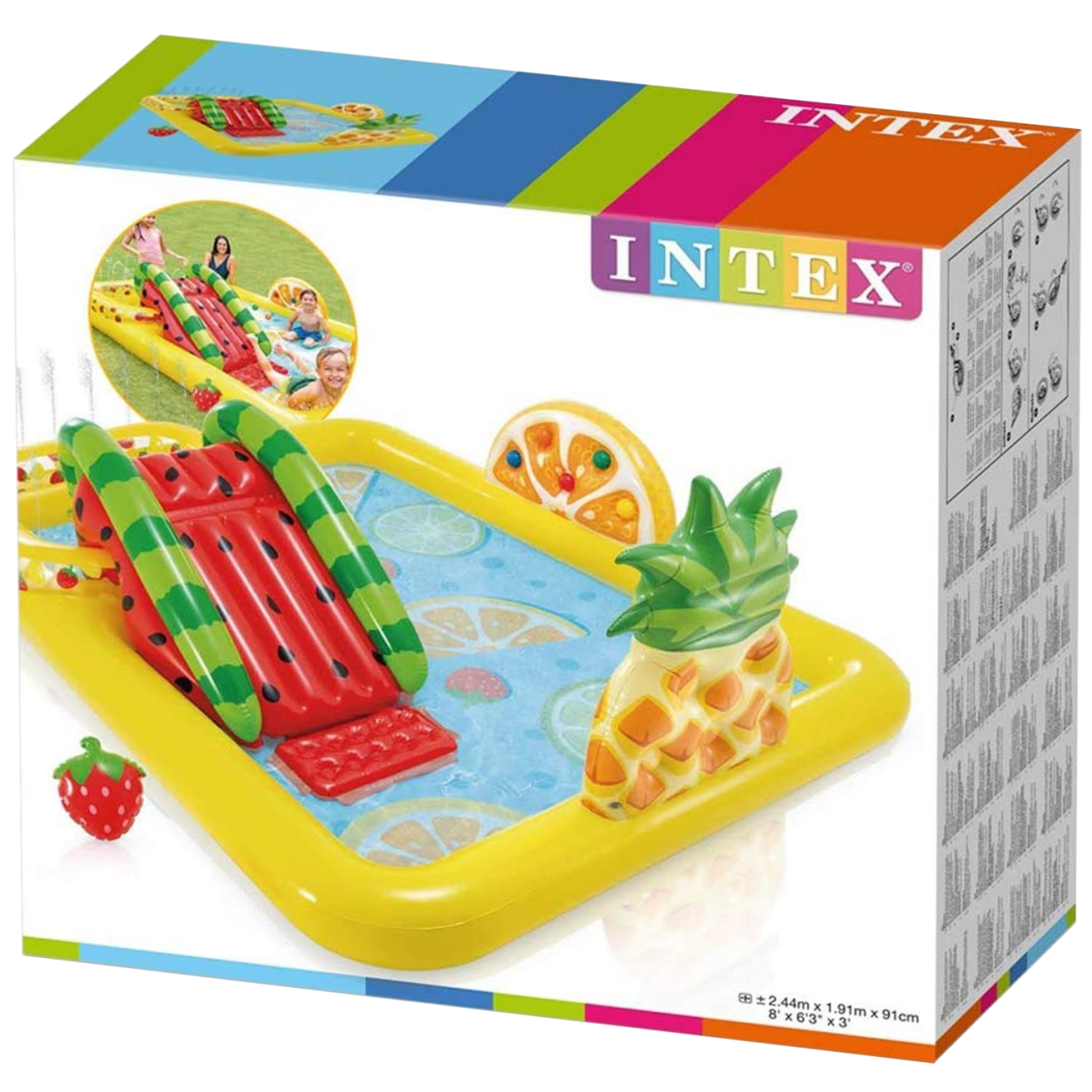 Intex Play Center Aufblasbarer Kinderpool Fun and Fruity 244x191x91 cm 57158