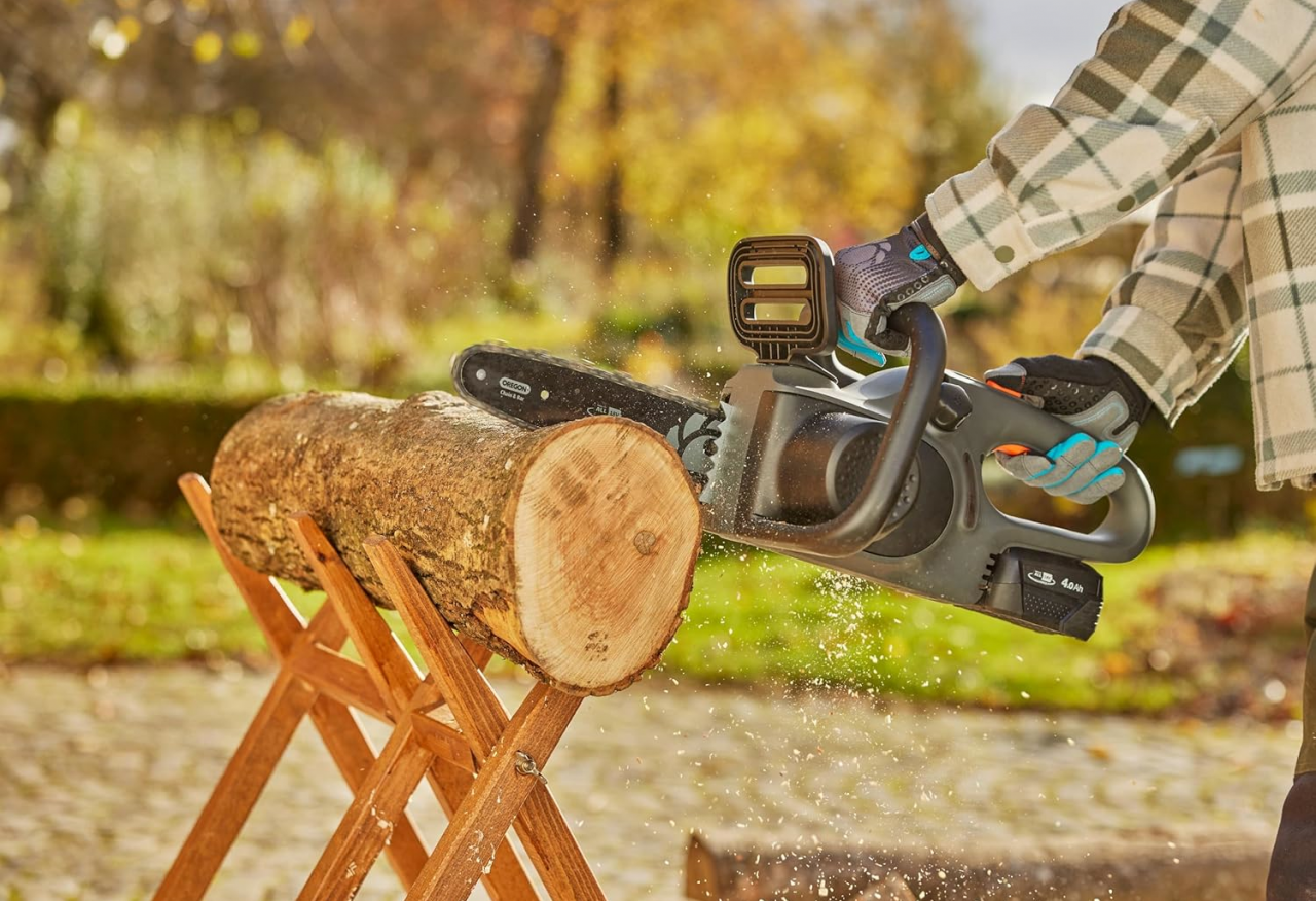 Gardena 14790-55 Akku-Kettensäge PowerSaw 250/18V Solo ohne Akku und Ladegerät