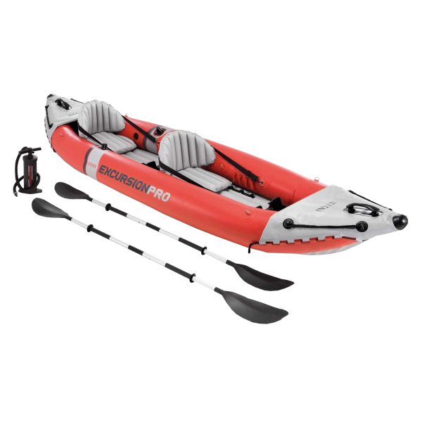 Intex Kajak Excursion Pro Schlauchboot Ruderboot Paddel + Pumpe aufblasbar 68309