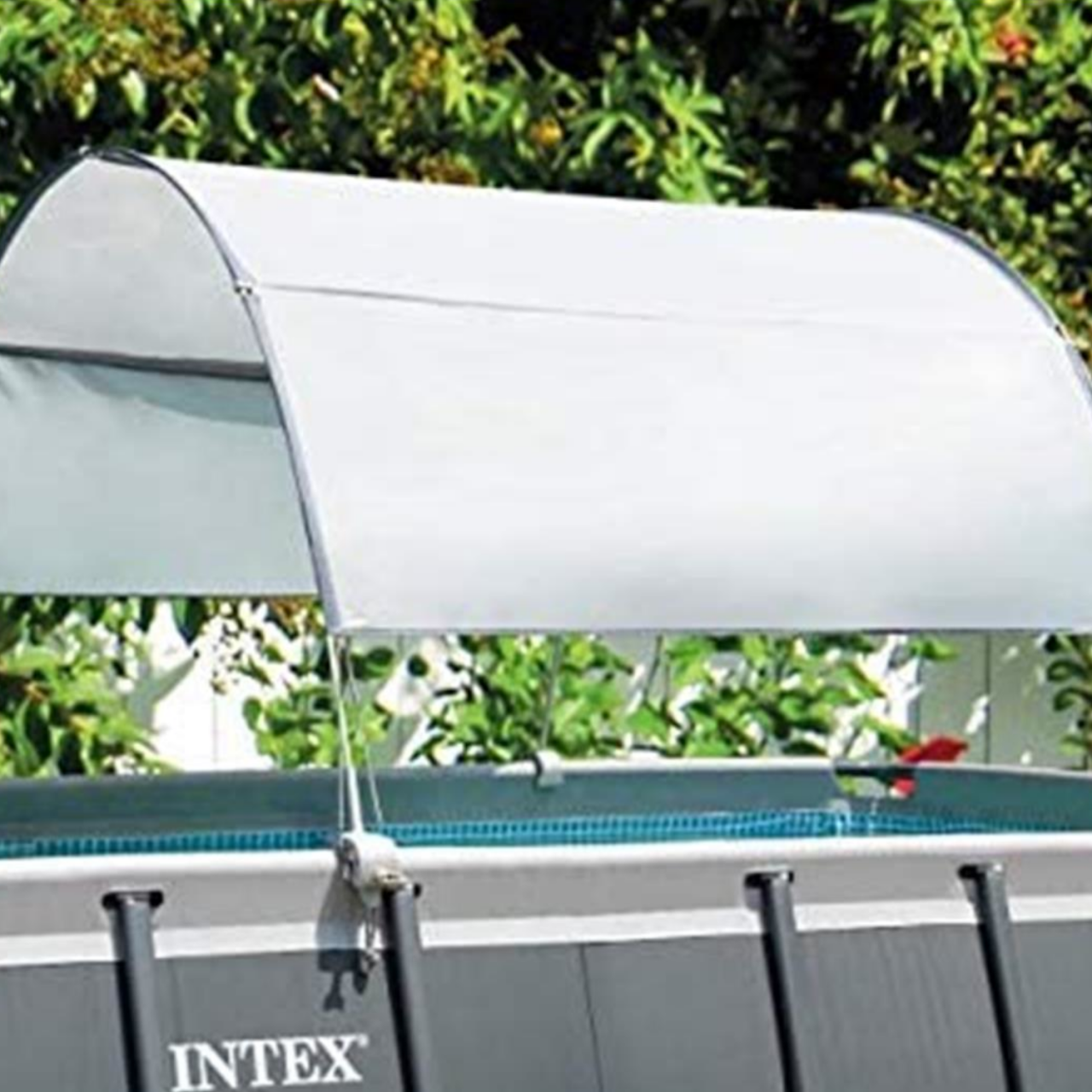 Intex 28054 Pooldach Canopy Rectangular Pool Sonnenschutz Abnehmbar Schatten