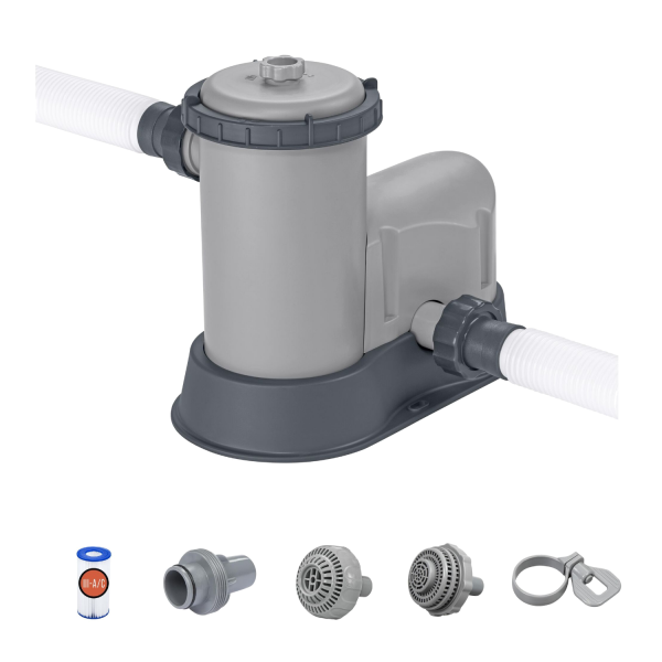 Bestway 58389 Filterpumpe Flowclear Poolreinigung + Filter Pumpleistung 5.678L/h