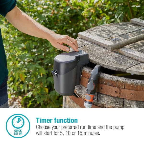 Gardena 14602-20 Akku-Regenfasspumpe 2000/2 18V P4A Ready-To-Use Set