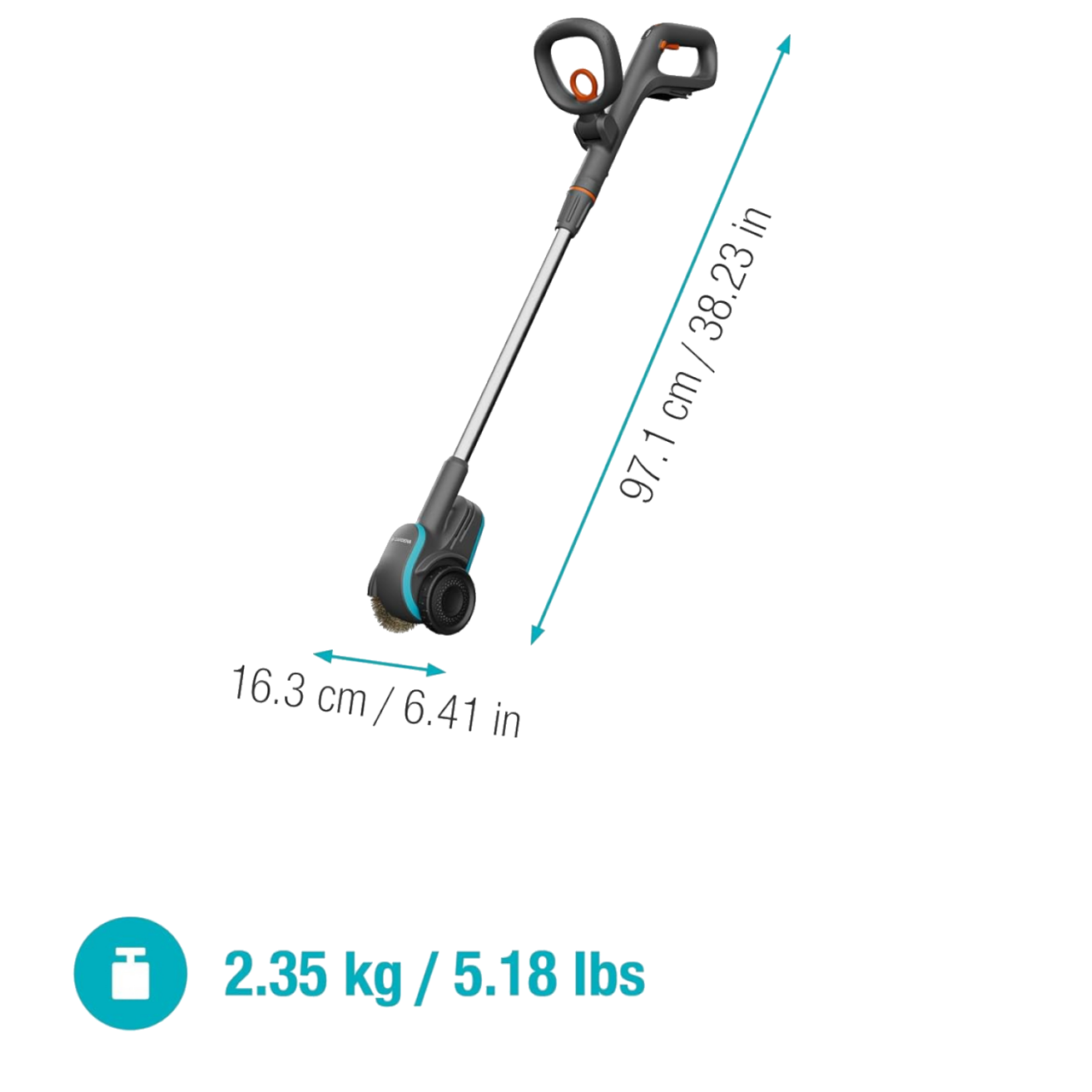 Gardena 14820-55 Akku-Fugenbürste EasyWeed 1800 18V P4A -SOLO