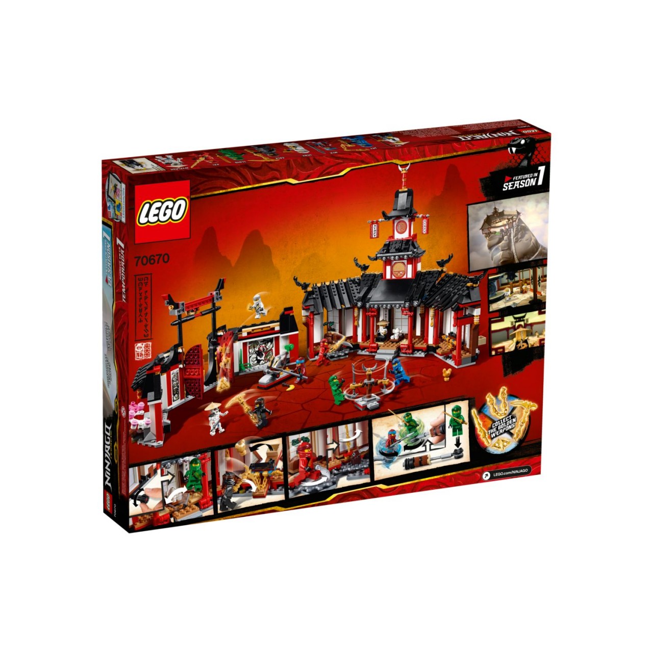 LEGO NINJAGO 70670 Kloster des Spinjitzu