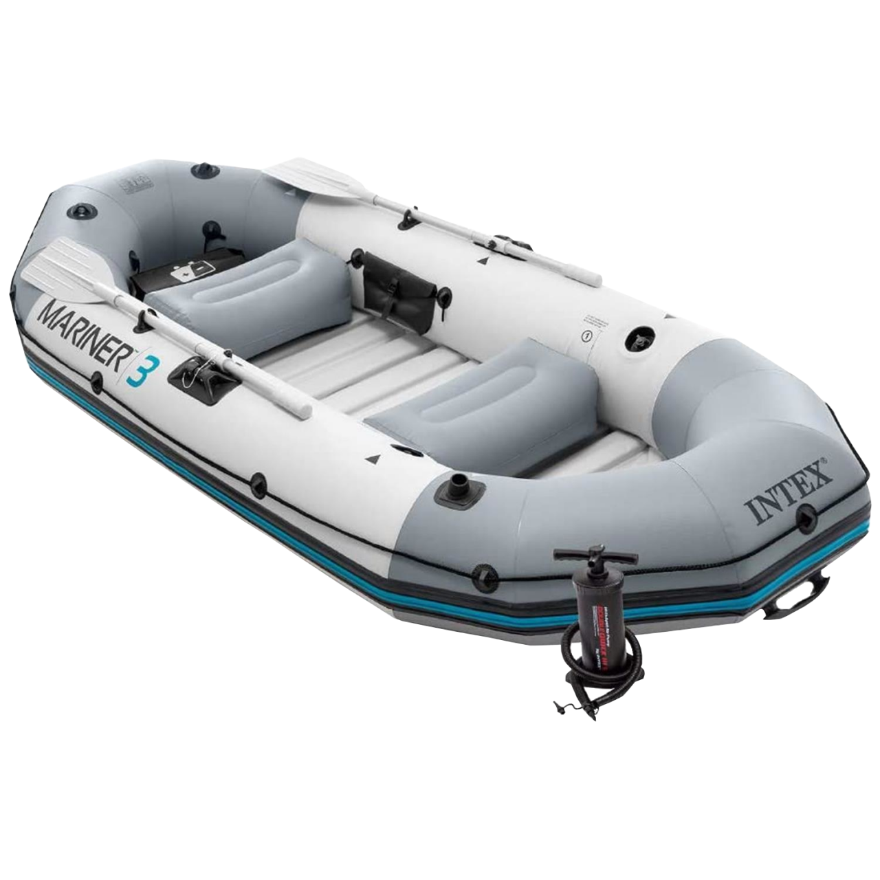 Intex 68373 Schlauchboot Angelboot Ruderboot Paddel + Pumpe Mariner 3 aufblasbar
