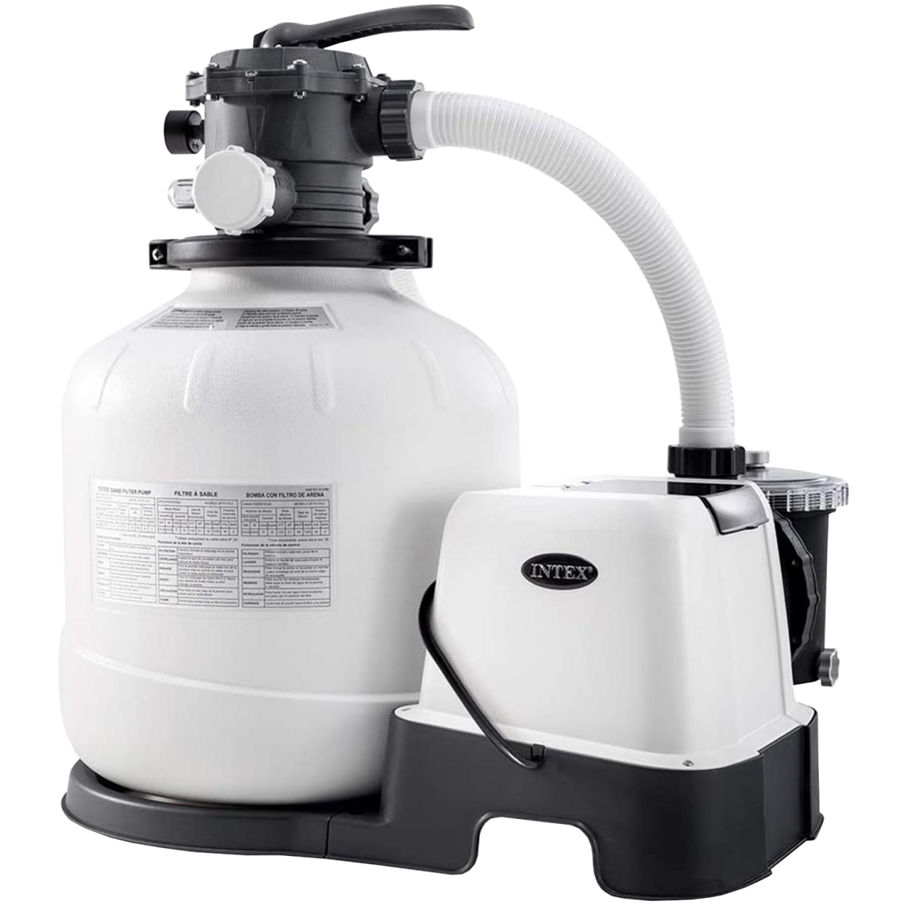 Intex 26680 Sandfilterpumpe mit Chlorinator Salzwassersystem Filterpumpe 10.000 l/h