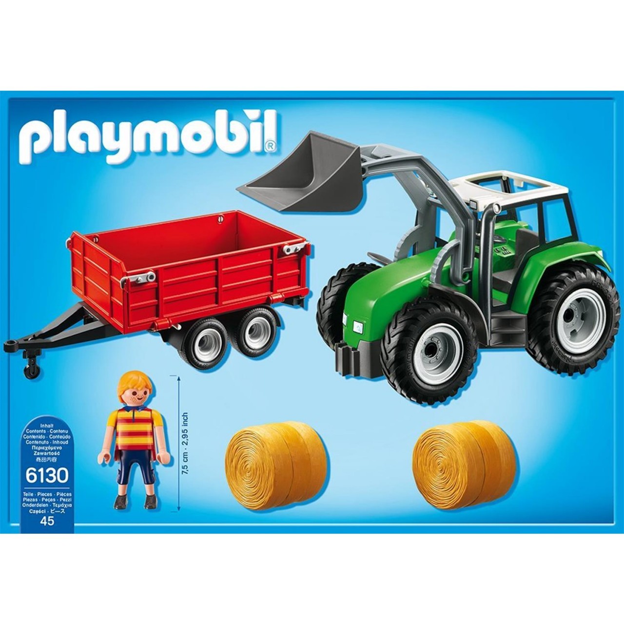 Playmobil 6130 Großer Traktor mit Anhänger