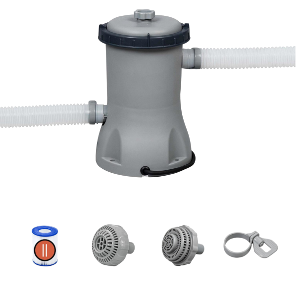 Bestway 58383 Filterpumpe Flowclear Poolreinigung + Filter Pumpleistung 2.006L/h
